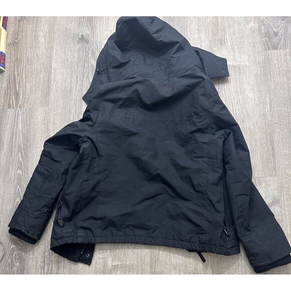 Abercrombie Fitch All Season Weather Warrior Hooded Parka Coat Women's M Black - Picture 10 of 10